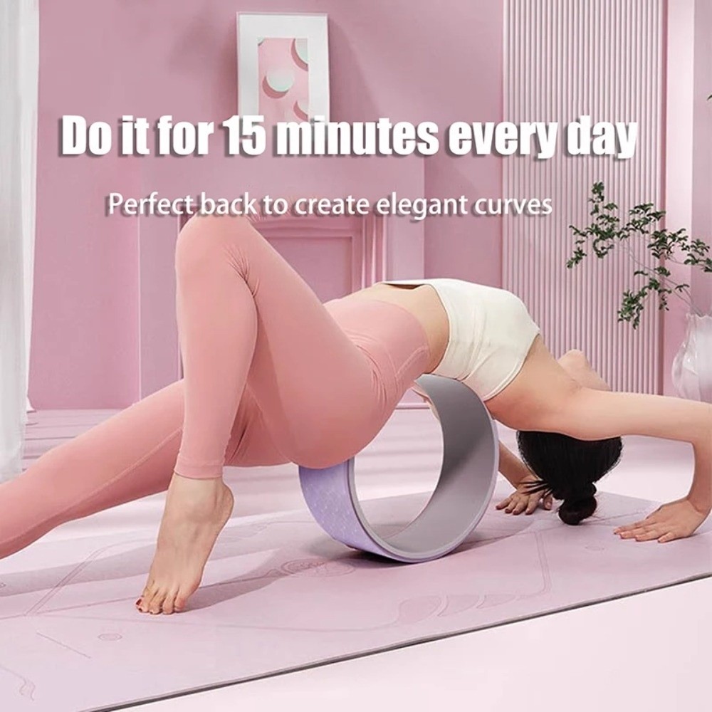 Pilates Yoga Ring - ล้อโยคะนวดกล้ามเนื้ออเนกประสงค์ สำหรับฝึกกล้ามเนื้อเอว ฝึกกล้ามเนื้อหลัง อุปกรณ์ฝึกกล้ามเนื้อหลัง วงแหวนพิลาทิส สำหรับออกกำลังกายที่บ้าน