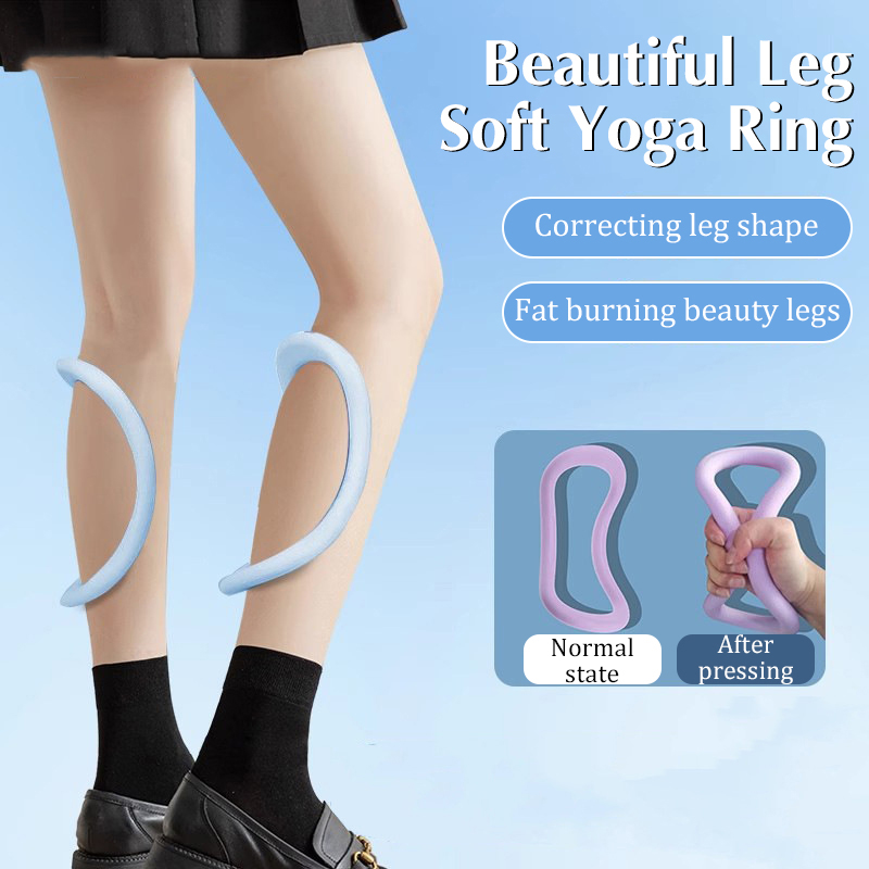 Pilates Yoga Ring - วงแหวนยืดกล้ามเนื้อ TPR 1 ชิ้น สำหรับนวดพังผืด ฟิตเนส