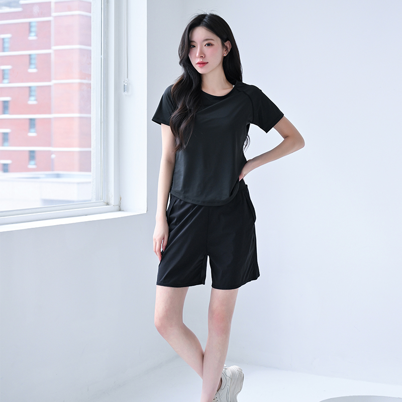 Pilates Yoga Outfit - 2026 ฤดูร้อนใหม่ผู้หญิงชุดโยคะฟิตเนสสลิมฟิตเสื้อกีฬากางเกงขาสั้นลำลองออกกำลังกายชุดกีฬาสำหรับสุภาพสตรี