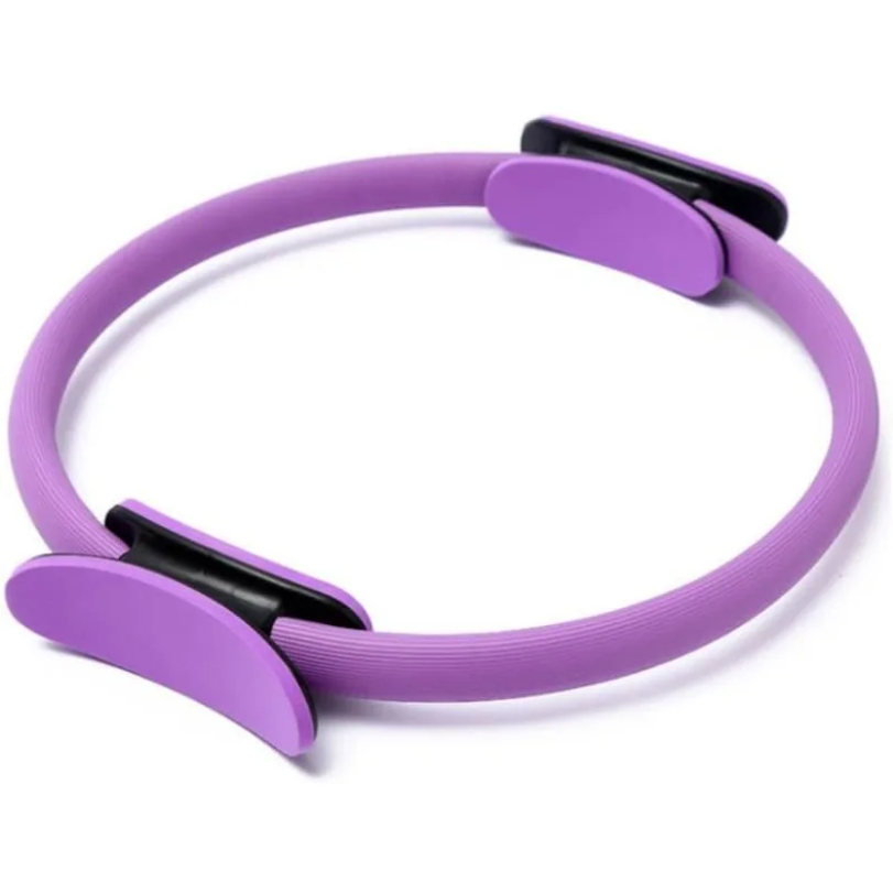 Pilates Yoga Ring - วงโยคะพิลาทิส วงออกกำลังกายแบบวงกลมที่ทนทานและไม่ลื่น วงออกกำลังกายแบบวงกลมมหัศจรรย์พร้อมที่จับคู่สำหรับการฝึกกล้ามเนื้อต้นขาและกระดูกเชิงกราน