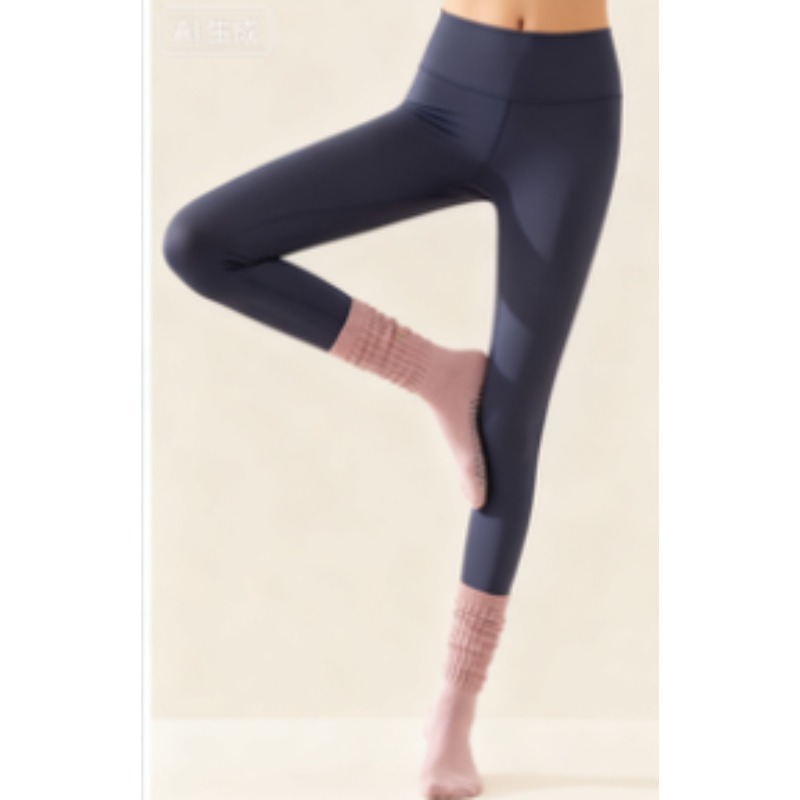 ถุงเท้าโยคะผ้าฝ้ายกันลื่นสำหรั - Youtube Yoga Pilates บทวิจารณ์และราคา