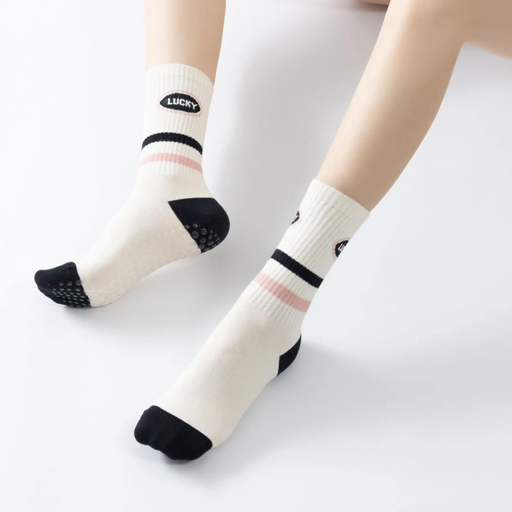 ลายทางโยคะแอโรบิกถุงเท้าผู้หญิ - Pilates Yoga Zumba บทวิจารณ์และราคา
