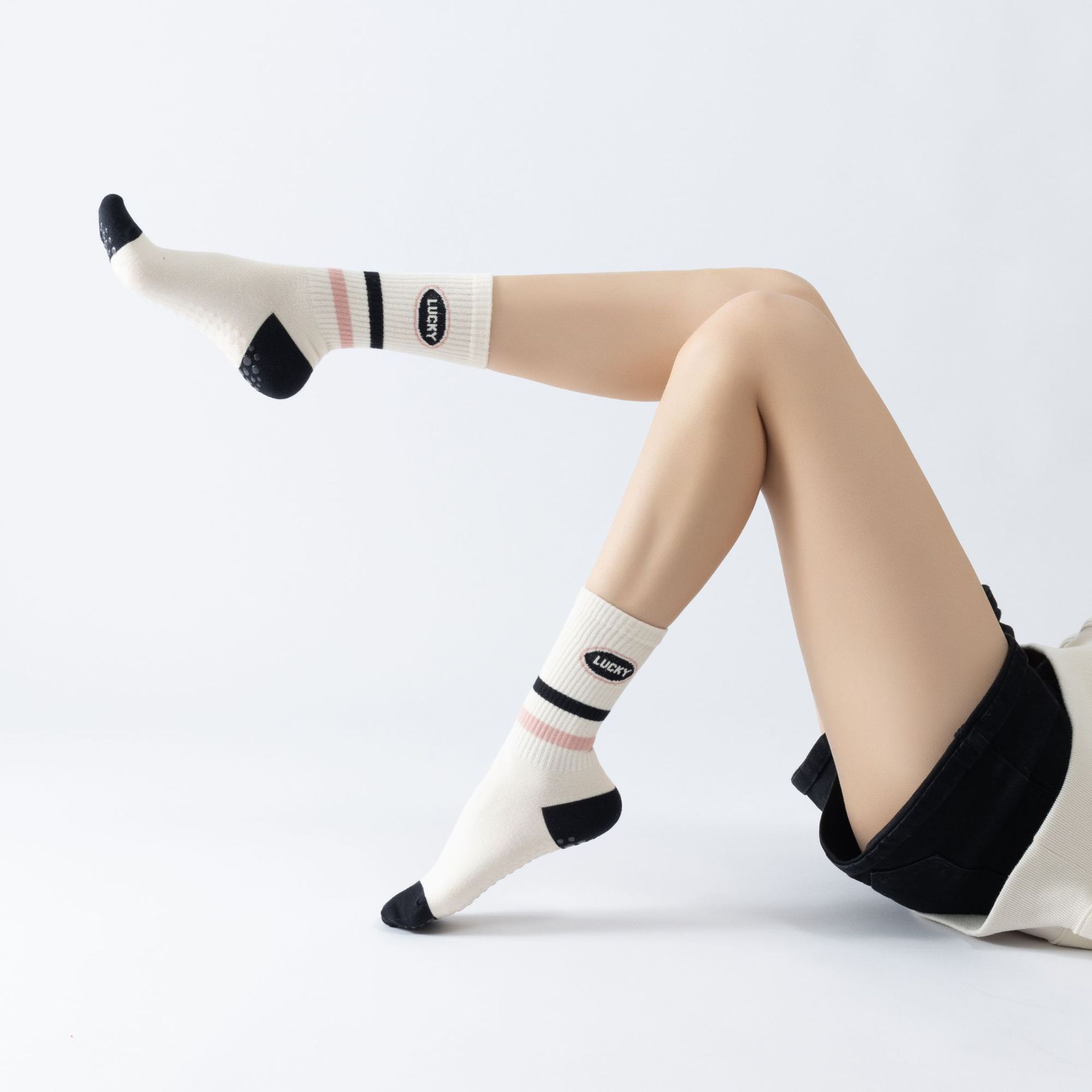 ลายทางโยคะแอโรบิกถุงเท้าผู้หญิ - Pilates Yoga Zumba บทวิจารณ์และราคา