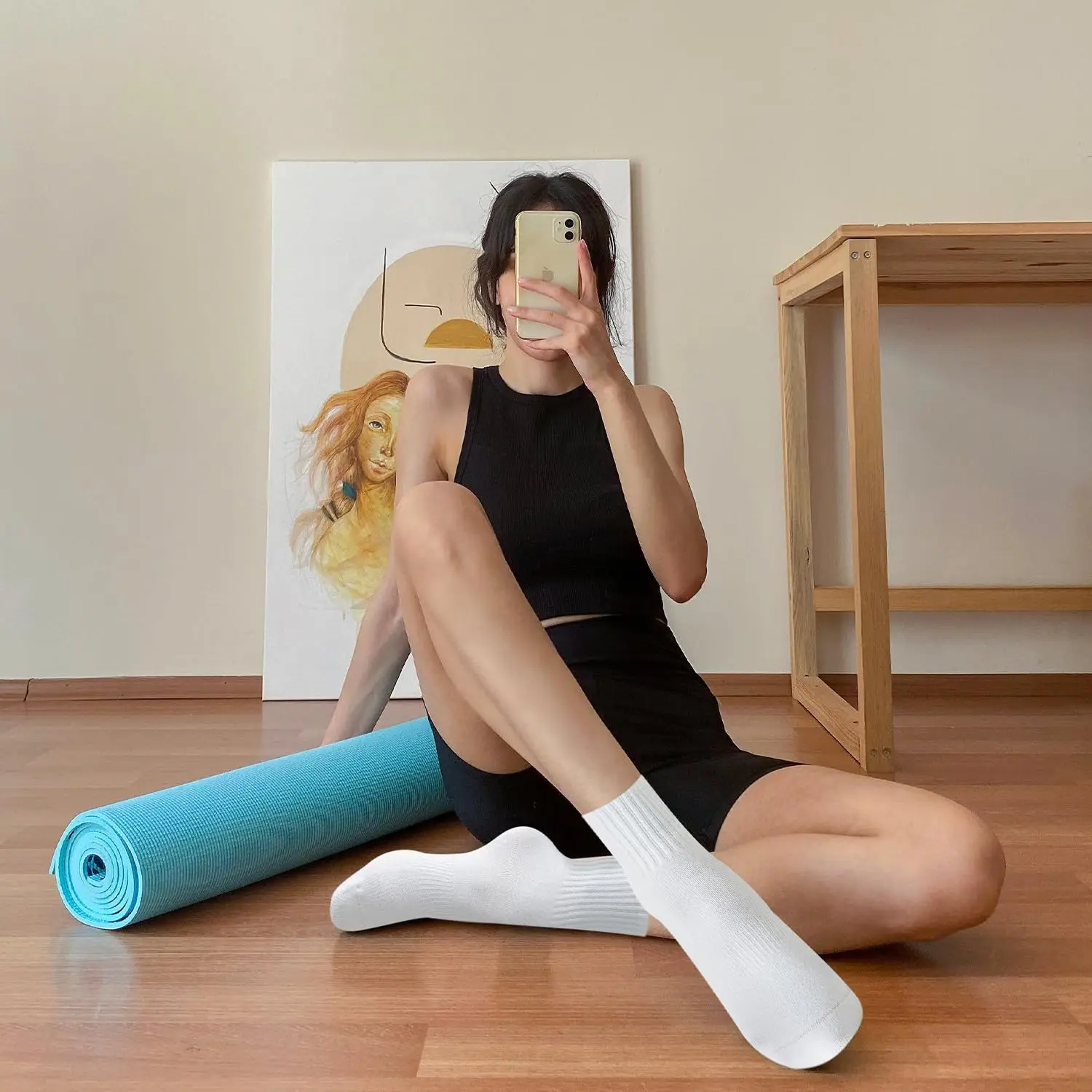 ถุงเท้าโยคะสำหรับผู้หญิง 4 คู่ - Pilates & Yoga Unleashed Studio Tuckahoe บทวิจารณ์และราคา
