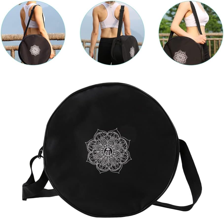 กระเป๋าล้อโยคะไนลอนสีดําดอกไม้ - Pilates Yoga Circle บทวิจารณ์และราคา