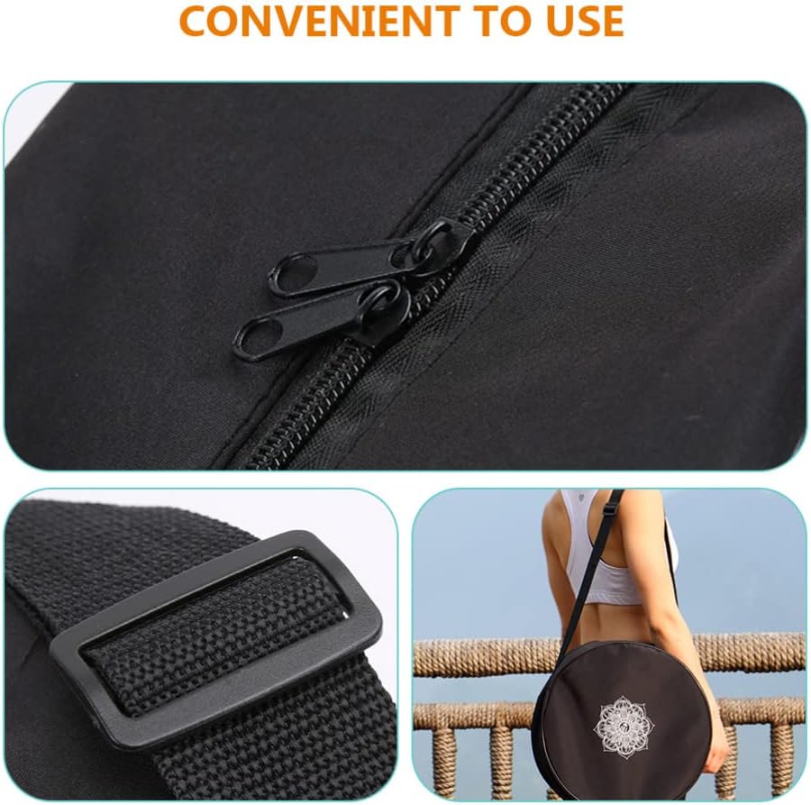 กระเป๋าล้อโยคะไนลอนสีดําดอกไม้ - Pilates Yoga Circle บทวิจารณ์และราคา
