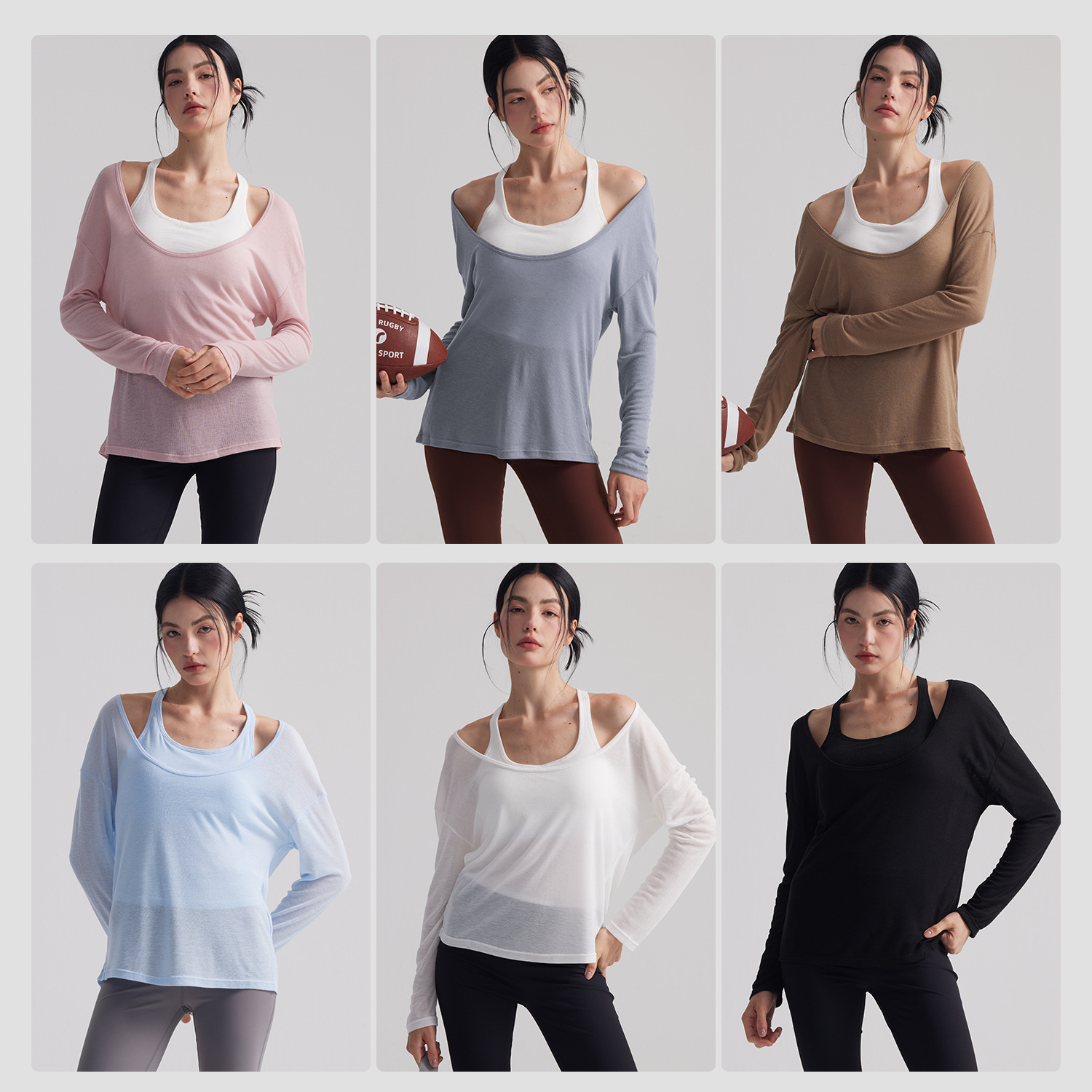 เสื้อคลุมโยคะแขนยาวสำหรับผู้หญ - Pilates Yoga Outfit บทวิจารณ์และราคา