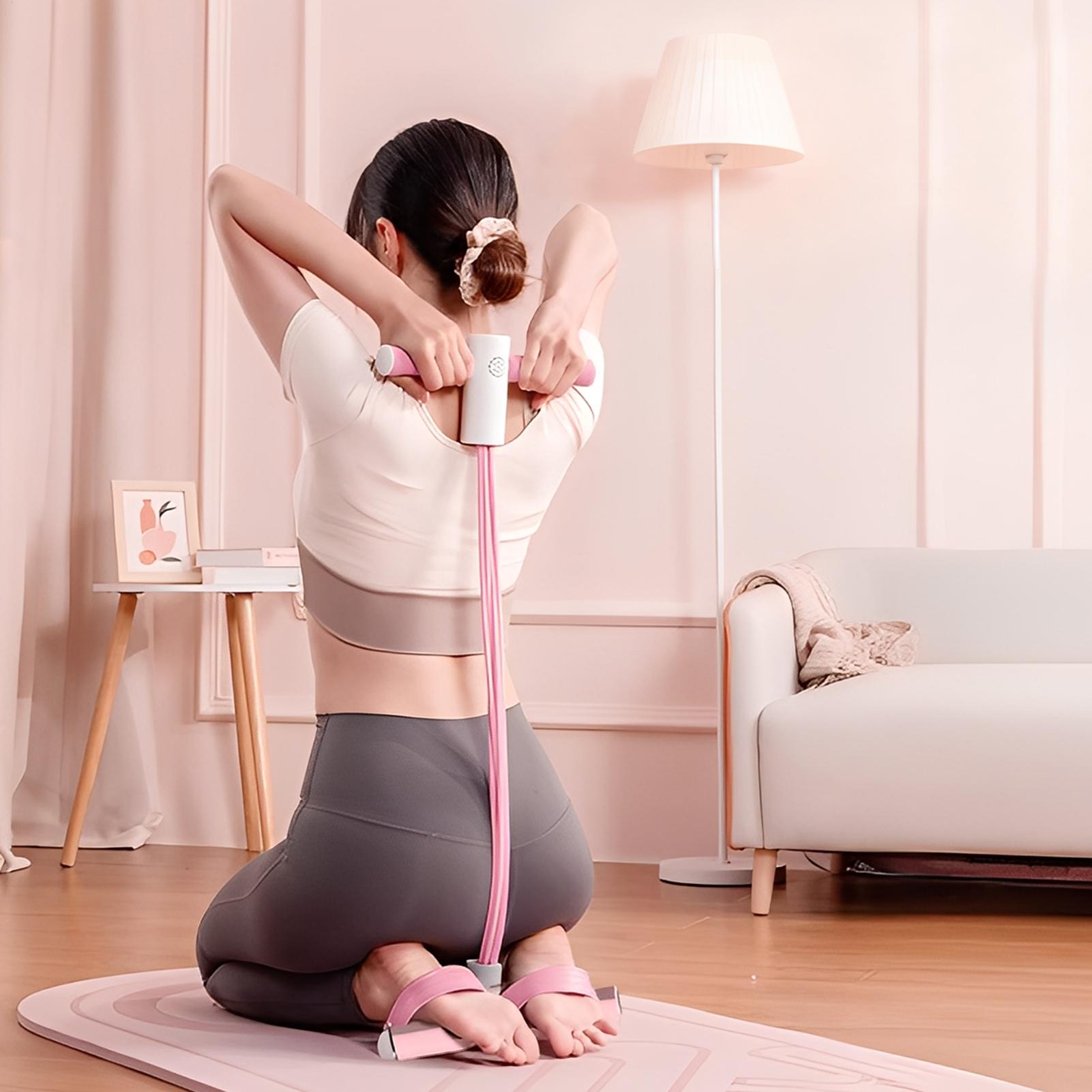 สายออกกำลังกายโยคะแบบมีที่จับ  - Pilates Yoga Home Workout บทวิจารณ์และราคา