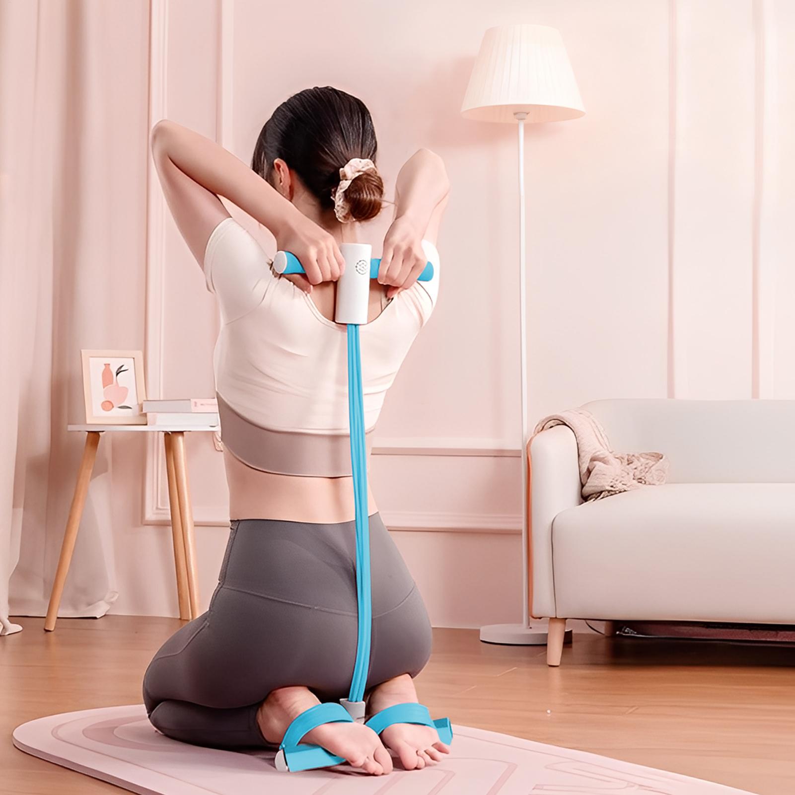 สายออกกำลังกายโยคะแบบมีที่จับ  - Pilates Yoga Home Workout บทวิจารณ์และราคา