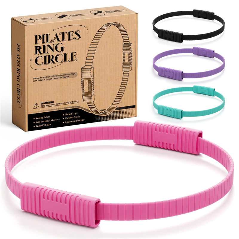 วงแหวนโยคะซิลิโคนแบบมีหูจับสอง - Pilates Yoga Ring บทวิจารณ์และราคา